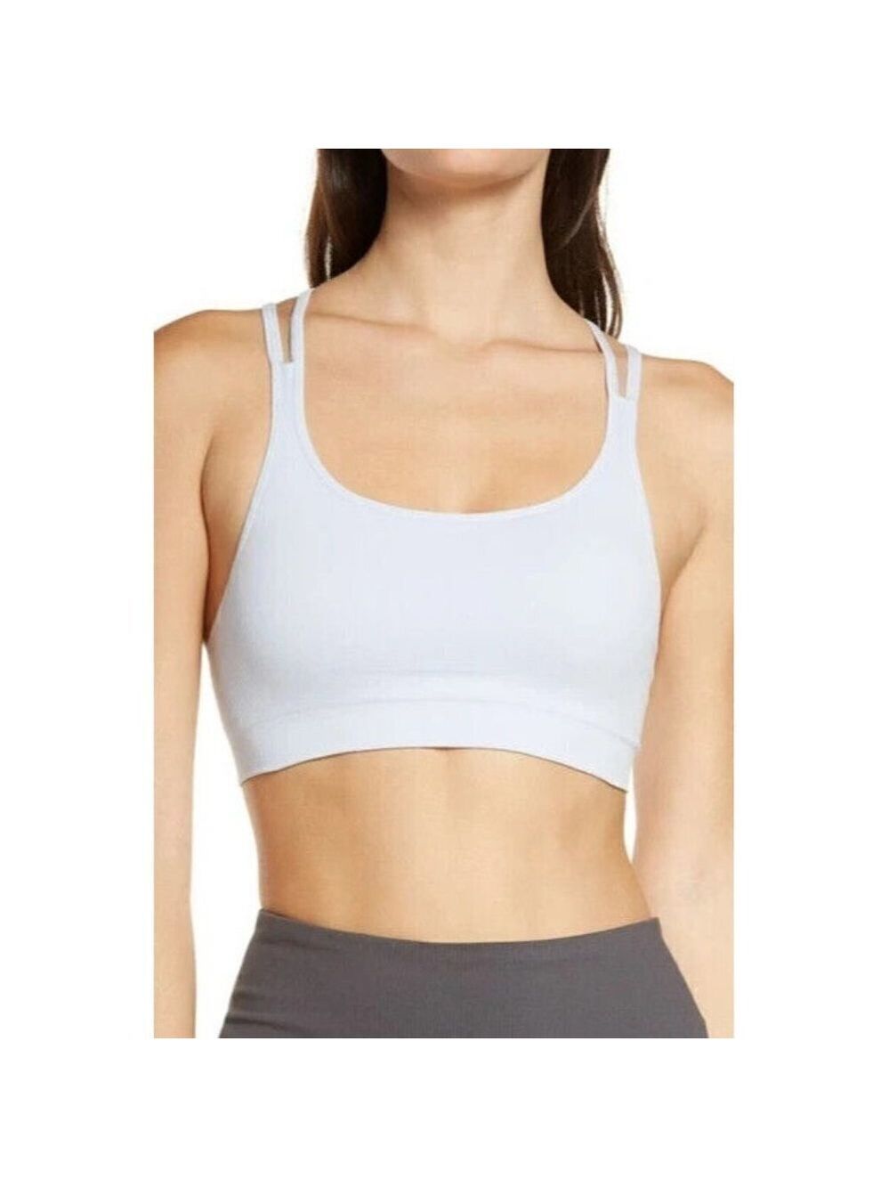 ZELLA seamless white strappy sports bra size Xsmall BNWOT